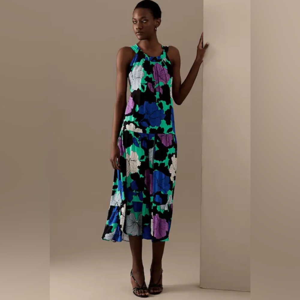 Steven Alan women’s blue purple maxi dress S L113-5